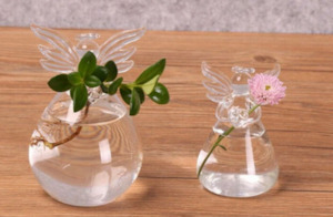 Christmas Decorations: Glass Angel Vase