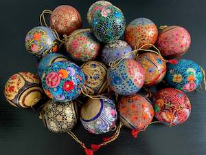 Christmas Decorations: Hand Painted Bauble' - Not just for XMAS