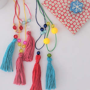 Fringe and Bead Necklaces - Instant download