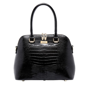 Handbag: Serenade Beverly Hills Lydia Leather Bag Black