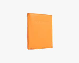 Avenue Leather Passport Wallet Orange