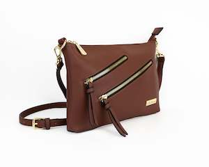 Miss Serenade Mia Crossbody Bag Brown