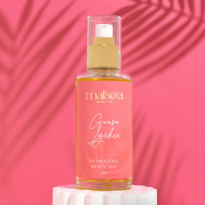 Guava Lychee Hydrating Organic Body Oil NZ Malsea Body Co