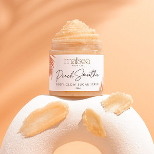 Peach Smoothie Organic Sugar Scrub Malsea Body Co New Zealand