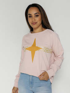 Stella + Gemma | Sweater | Blush w/Ochre Star