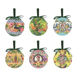 La La Land | Mini Christmas Baubles | Mexican Folklore Set of 6