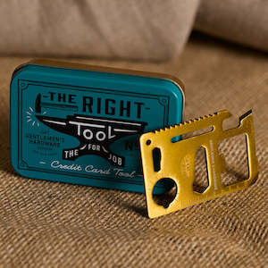 Gift: Gentlemen's Hardware | Credit Card Multi Tool | Brass