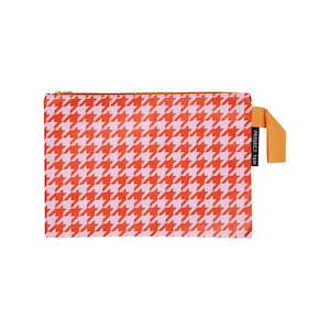 Project Ten | Zip Pouch | Houndstooth