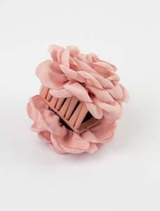 Stella + Gemma | Hair Claw | Fabric Rose | Blush