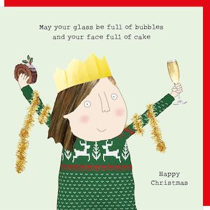 Rosie Made A Thing | Christmas Card | May your glass be full of bubbles and your…