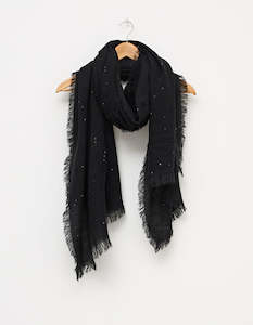 Stella + Gemma | Scarf | Black w/Sequin