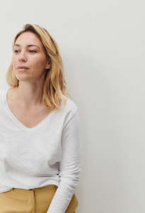 Clothing: Sonoma Long Sleeve T-Shirt (unraw) - White