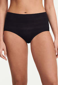 High Waist Brief - Black Stripe