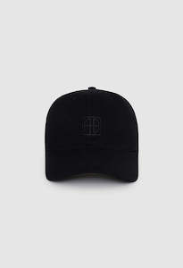 Jeremy Baseball Cap Framed Monogram - Black