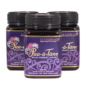 Honey manufacturing - blended: Pua-ā-Tāne Wild Forest Honey Special 3 x 500g