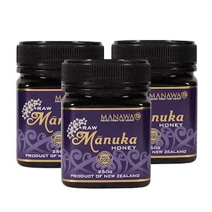 Honey manufacturing - blended: Raw Mānuka Honey MGO 500+ 3x250g