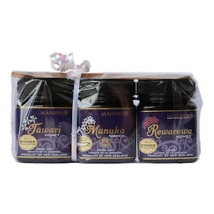 Honeys of Te Urewera Range Special 3 x 250g – Gift Bundle