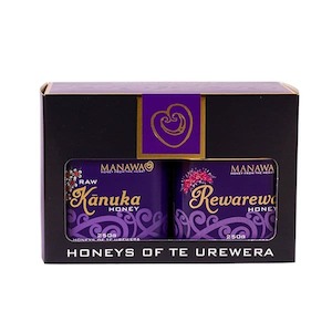 Raw Kānuka & Rewarewa Honey Gift Pack – 2 x 250g