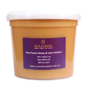 Honey manufacturing - blended: Raw Forest Honey & Lime Infusion – 3kg