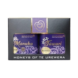 Honey manufacturing - blended: Mānuka MG100+ & Tāwari Gift Pack of 2 x 250g