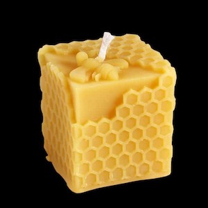 Beeswax Cube Comb Candle