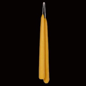 Beeswax Hand-Dipped Candles 200mm – Pair