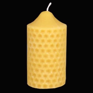 Beeswax Pillar Comb Candle