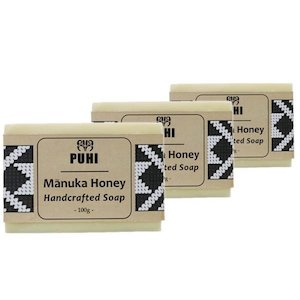 PUHI Mānuka Honey Handcrafted Soap 3 x 100g