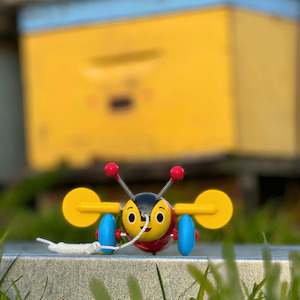 Honey manufacturing - blended: Buzzy Bee Wooden Pull Along Toy