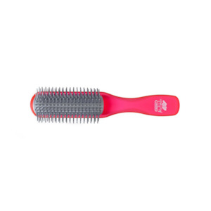 KENT Airhedz Glo Half Round Detangling Brush in Red