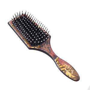 Kent LPB2 Floral Hair Brush Small Cushioned Paddle Brush, Nylon Quills