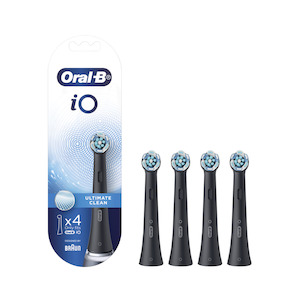 Internet only: Oral-B iO Ultimate Clean 4 Pack Refills, Black