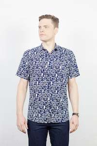 Accord Shirt Navy Geo