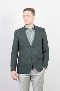 Menswear: CAM Blazer Mixed Blend Bluegrass