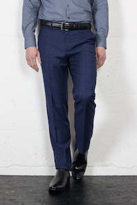 Menswear: Cam Trouser Macro Cobalt Check