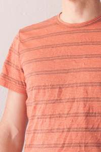 Frequency Tee Persimmon Stripe