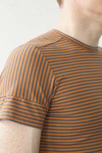 Menswear: Crossroads Tee Citrus Stripe