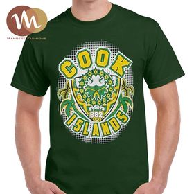 Quality Heavyweight 100%cotton Screenprinted Cook Islands T.shirts