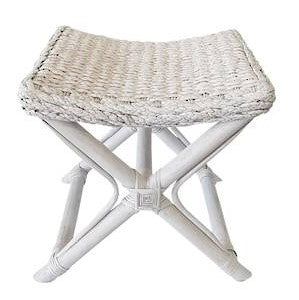 Soft furnishing: Colonial Stool - White