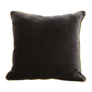 Black & Gold Velvet Cushion