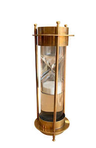 Brass Liquid Sand timer & Compass