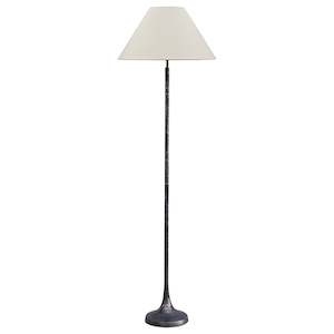 Manhatten Style Vintage Nickel Floor Lamp