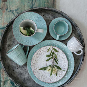 Soft furnishing: Rustic Dinner Plate - Cream