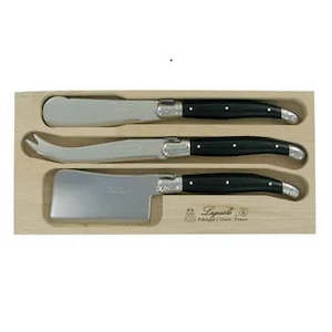 Soft furnishing: VERDIER CHEESE SET BLACK or IVORY 3PC