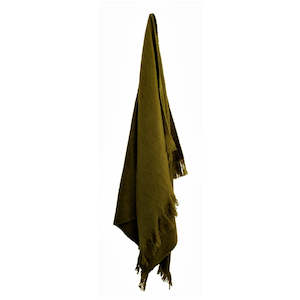 Olive Green Throw