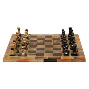 Chess Set Horn Pieces and Board