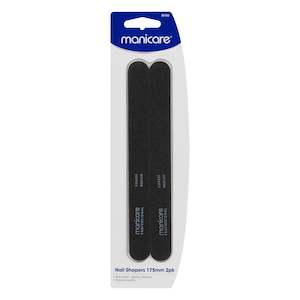 Nail File Buffers: Manicare Nail Shapers, Coarse/Medium, 175mm Pk 2