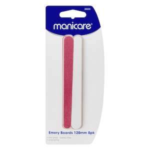 Manicare Emery Boards, Coarse/Fine, 12mm, 8 Pack