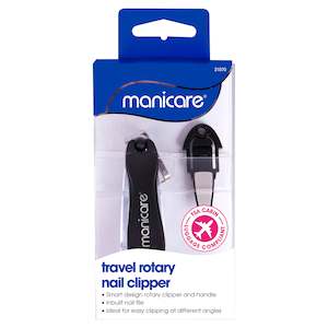 Nail File Buffers: Manicare Travel Rotary Nail Clipper With File