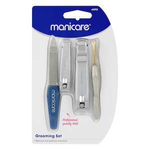 Nail Clippers: Manicare Grooming Set, Manicure and Pedicure, 4 PCE